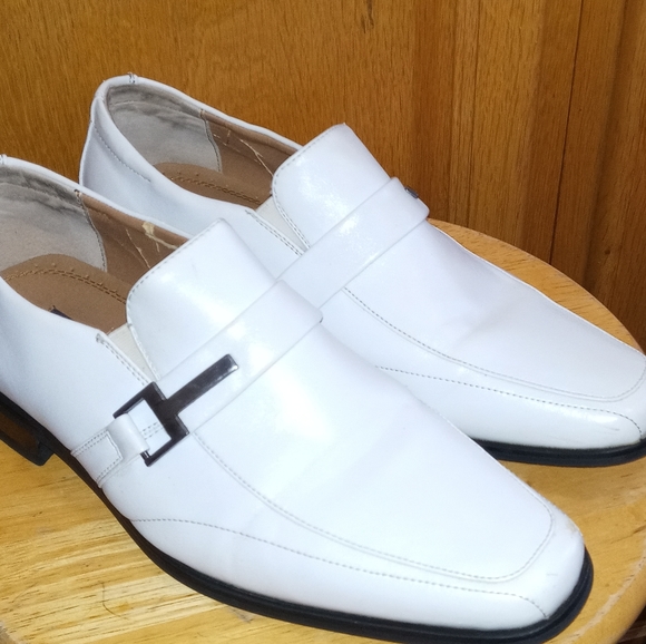 Stacy Adams White Dress Shoes 65y 